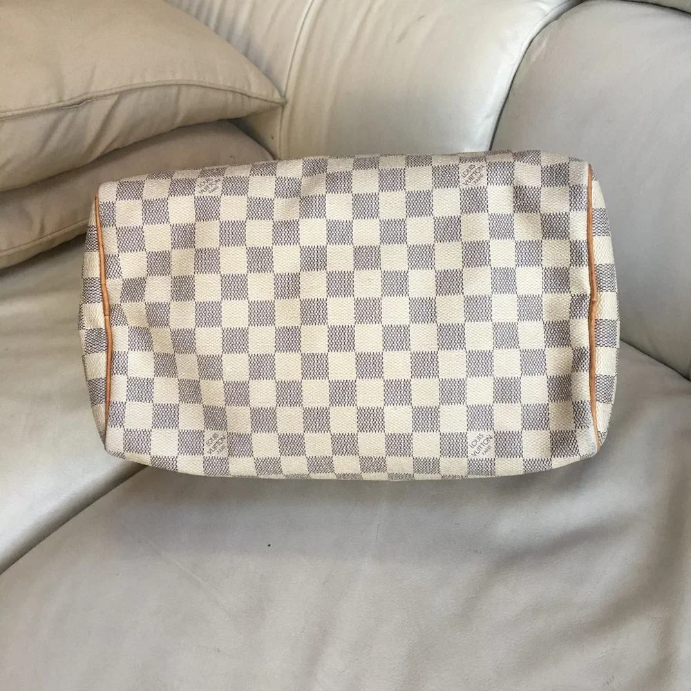 **SOLD ~ please do not buy** Louis Vuitton Speedy 30 Damier Azur - Picture 9 of 16